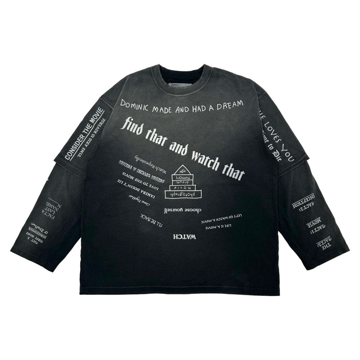 【残り一点】"TATTOO" Switching Tee