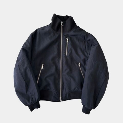 【残り一点】High Collar Bomber Raw Edge