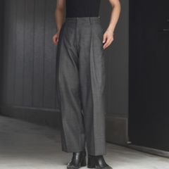 【残り一点】Wide Denim Slacks(WOOL BLACK)