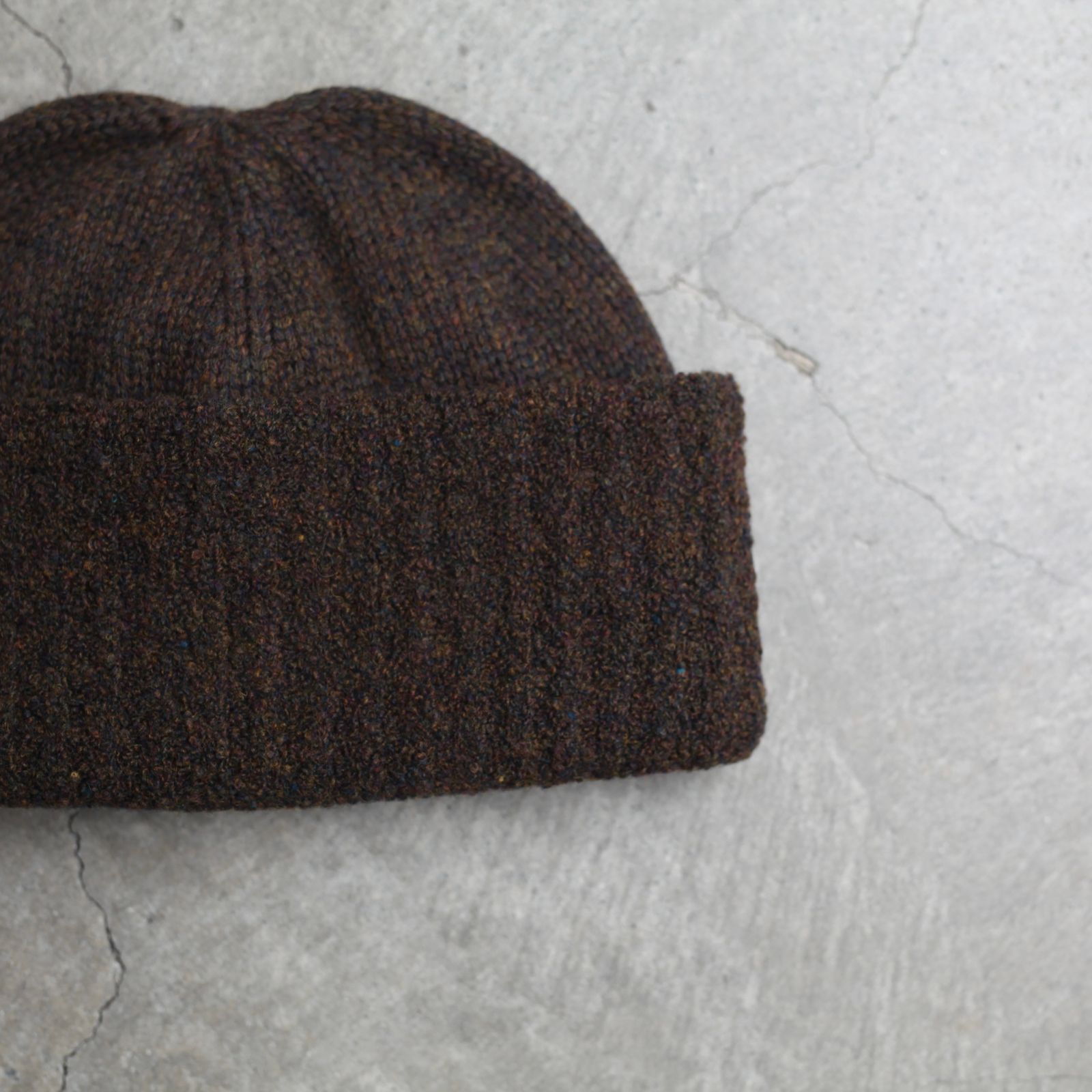 【残りわずか】Wool Knit Cap(D.BROWN)