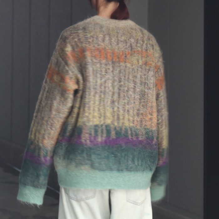 【残りわずか】Tree Jaquard Mohair Sweater