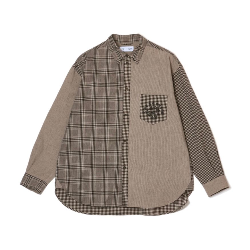 【残り一点】"CS" Linen Big Shirt Crazy Pattern