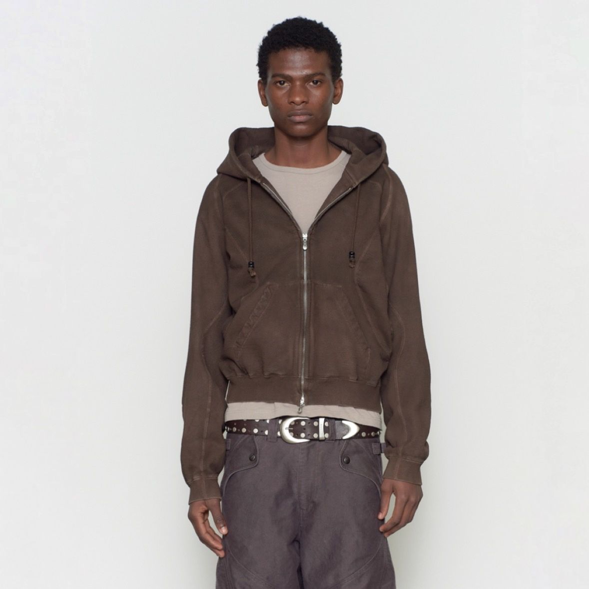 【残りわずか】Paneled Zip Up Hoodie