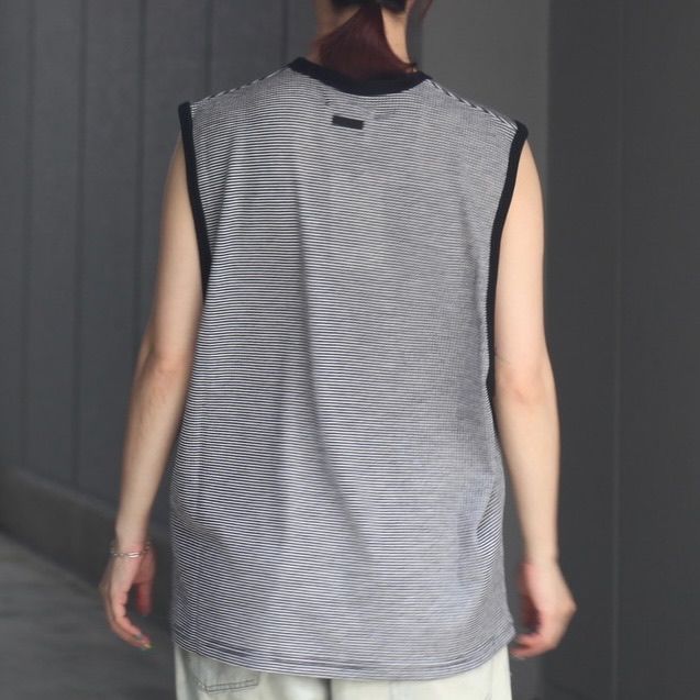【残り一点】Fine Wool Oversized No Sleeve Tee