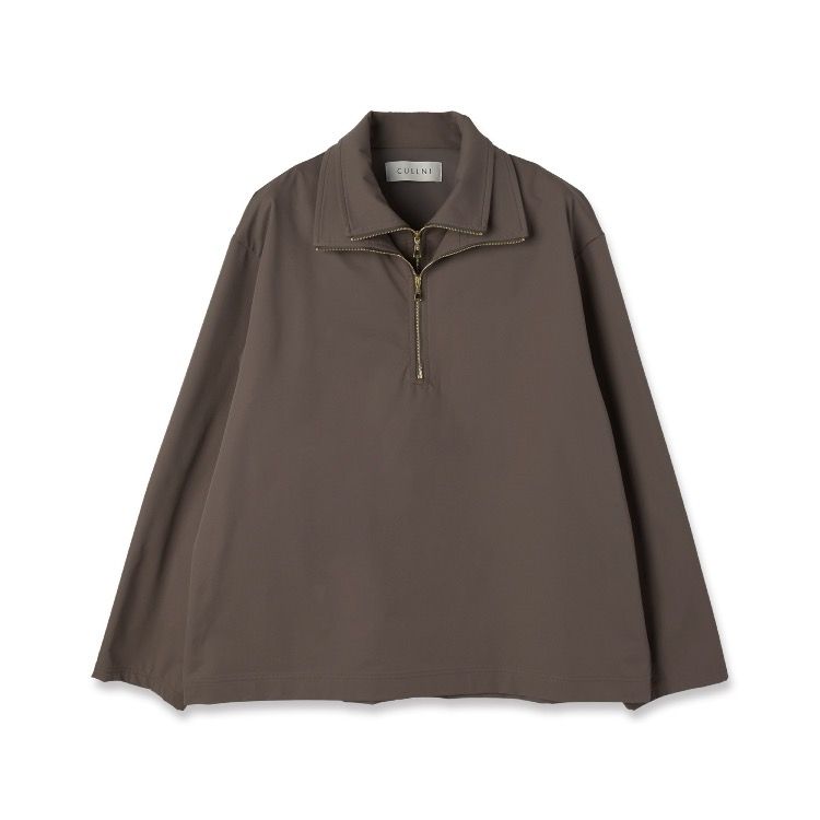 【残り一点】Stretch Double Cloth Layered Stand Collar Pullover
