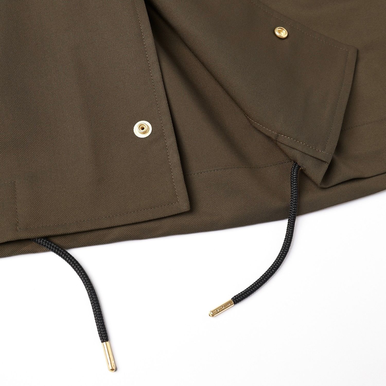 【残り一点】Chambray Gabardine Dot Button Coach Jacket