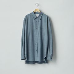 【残り一点】Extra Fine Wool Oversized Placket Shirt
