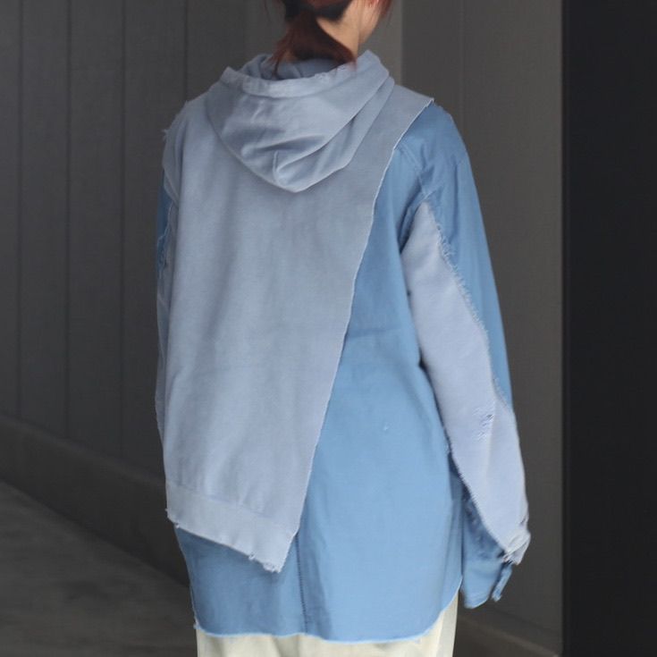 【残り一点】Slash Seam Army Parka With Stencil(INSIDE-OUT)