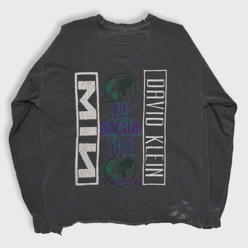 【残りわずか】Bootleg DIY Crew Sweat With Damaged(OUTSIDE TOUR)