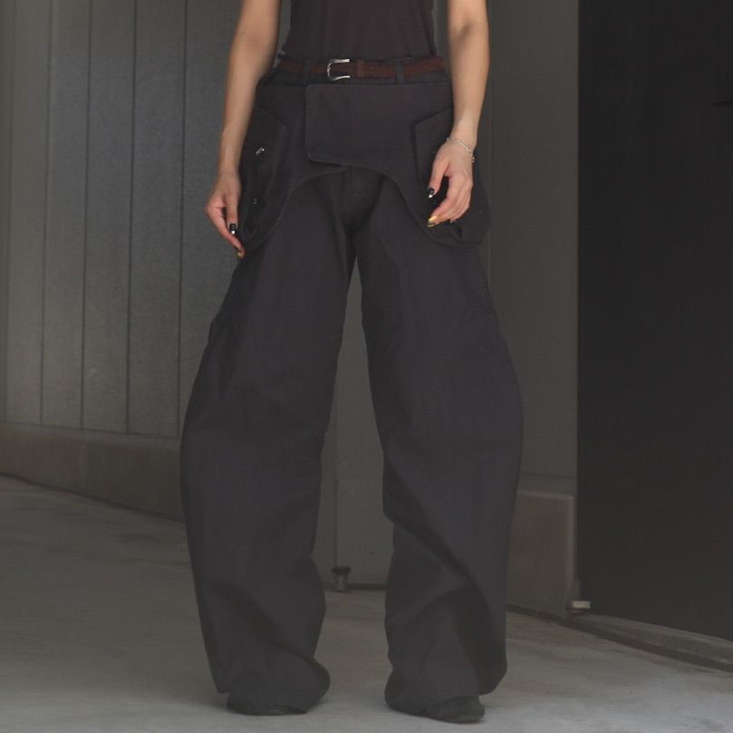 1～2日で発送】Fax Copy Express 抜か Pants パンツ 黒 M