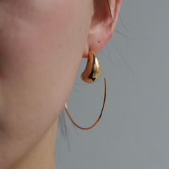 【再販売通知受付可能】Petal Big Earrings(GOLD)
