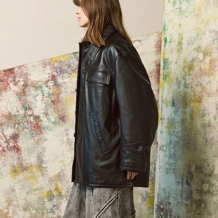 【残り一点】Sheep Leather Car Coat