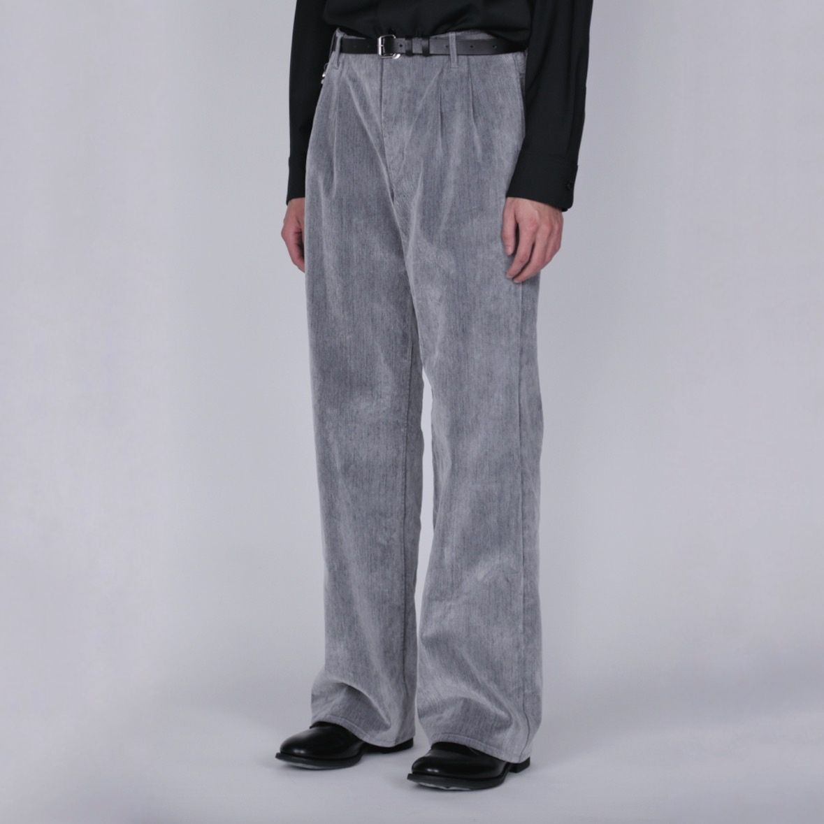 【残り一点】Flocked Denim Wide Tailored Pants