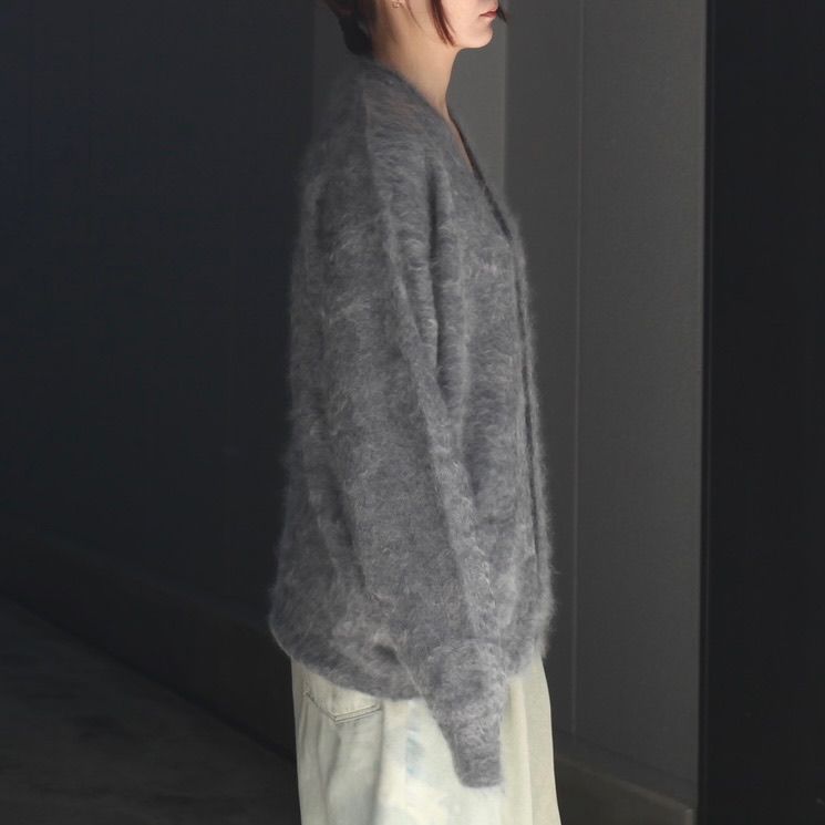 【残り一点】Cashmere Shaggy Knit V Neck Cardigan