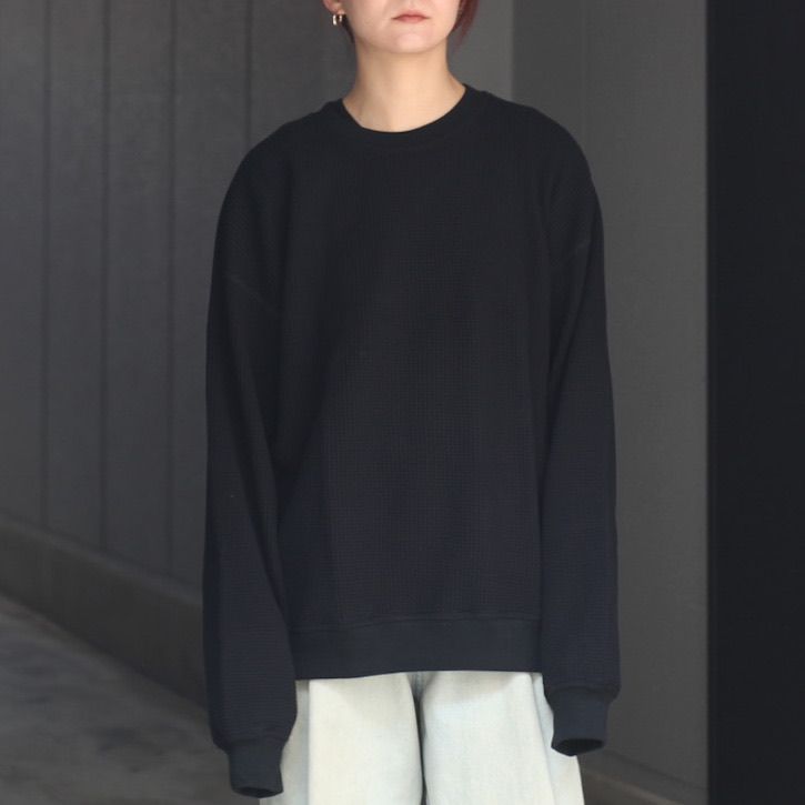【残り一点】Waffle Crew Neck
