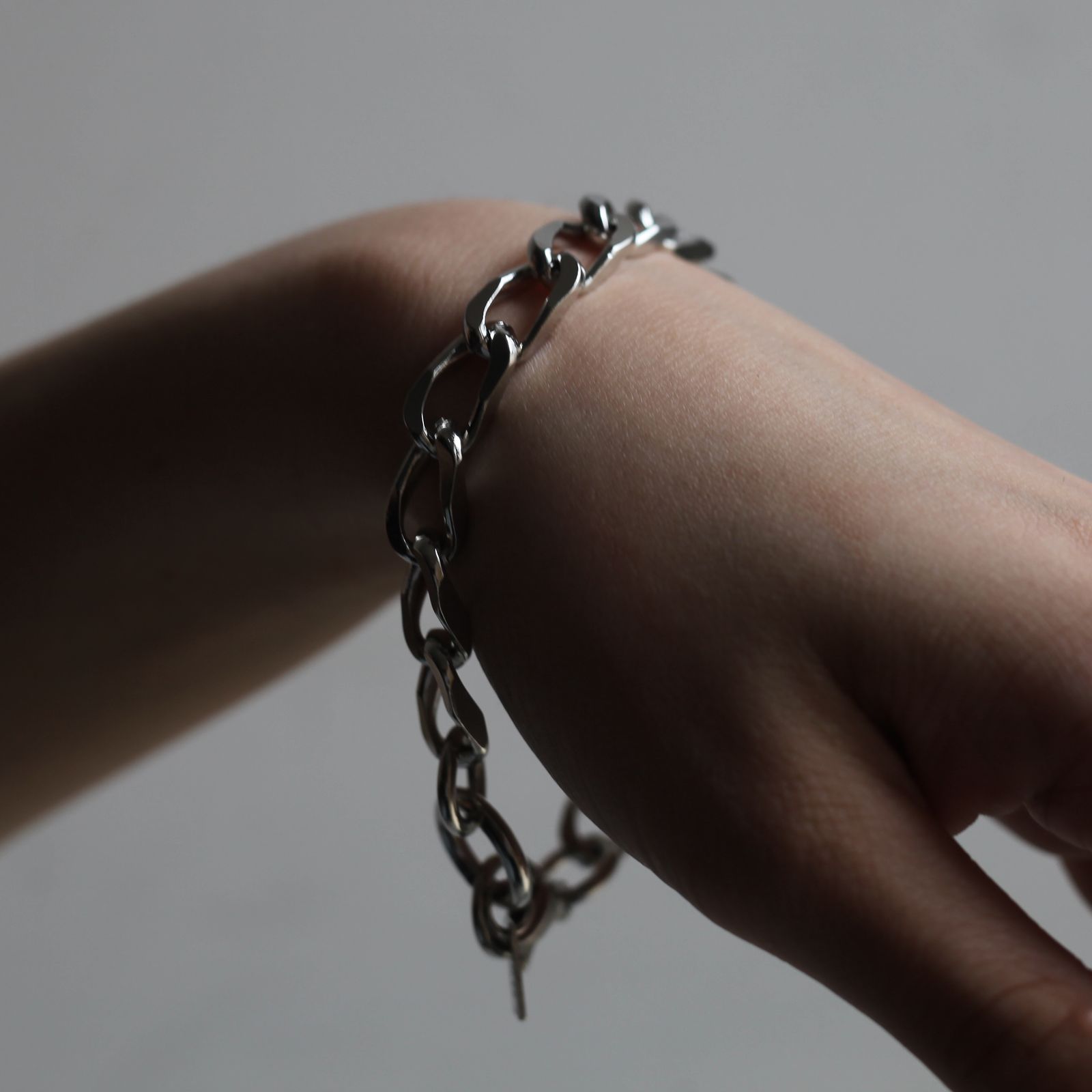 【残りわずか】Curb Chain Bracelet(SILVER)