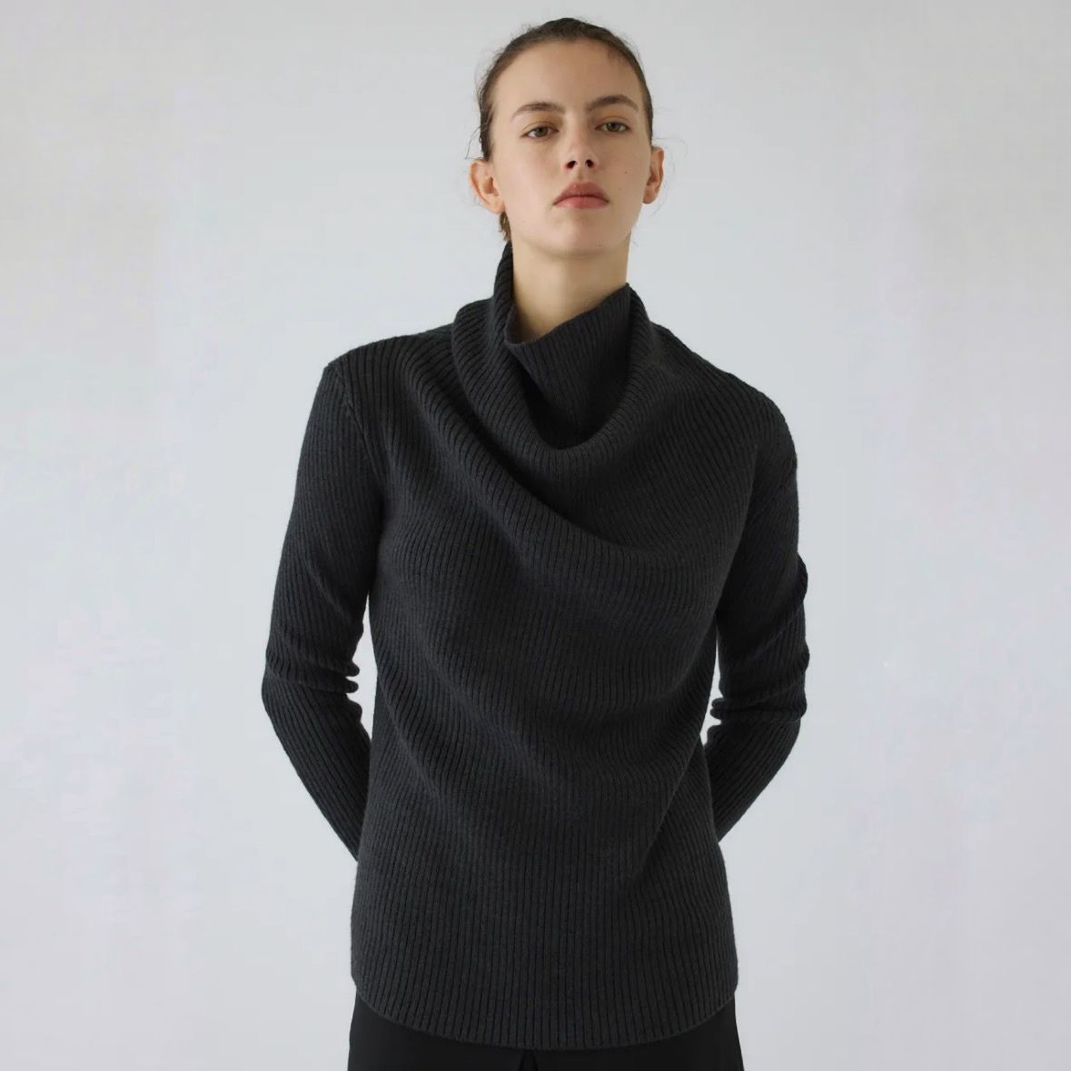 【残り一点】Back Shoulder Rib Knit Tops