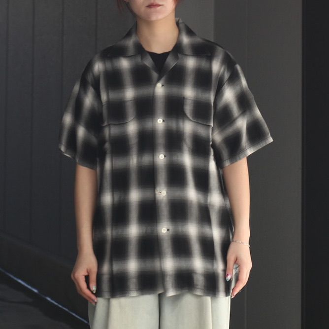 【残り一点】Ombre Check Short Sleeve Shirt