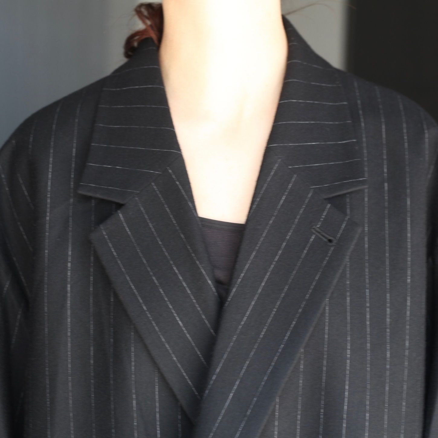 【残り一点】36G Wool Stripe Double Jacket