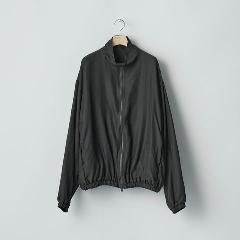 【残りわずか】Wool/Silk Shirred Light Zip Jacket