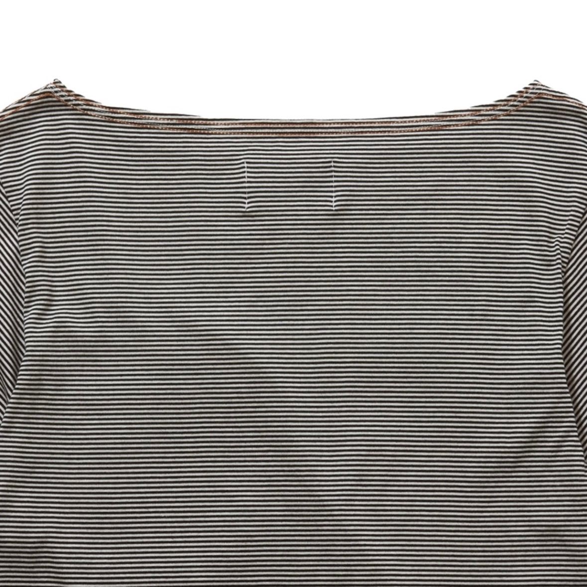 【残り一点】Destroyed Boat Neck Stripe Tee
