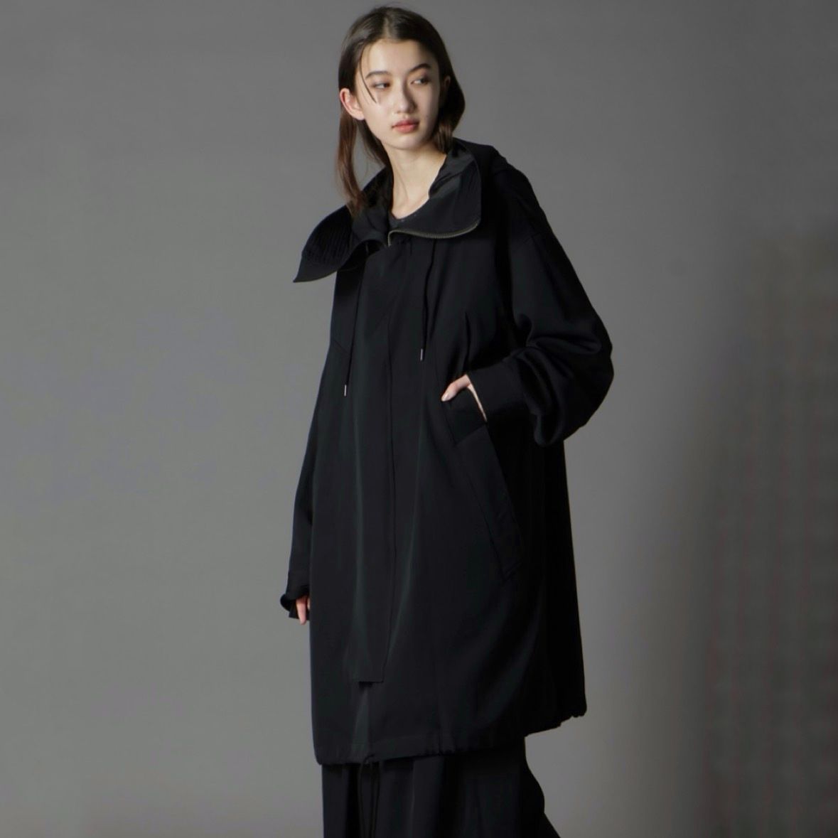 【残り一点】High Neck Hooded Mods Coat