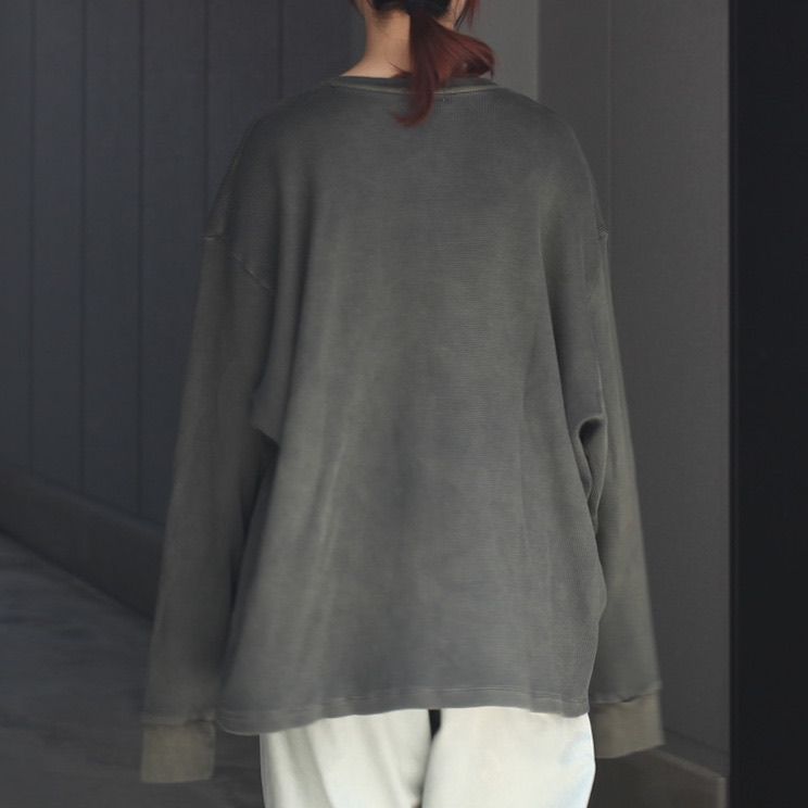 【残り一点】18G Garment Dye Waffle