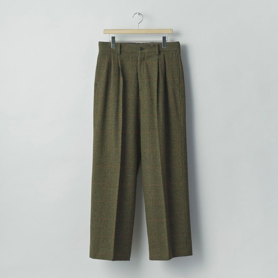 【残りわずか】British Tweed Long Wide Trousers