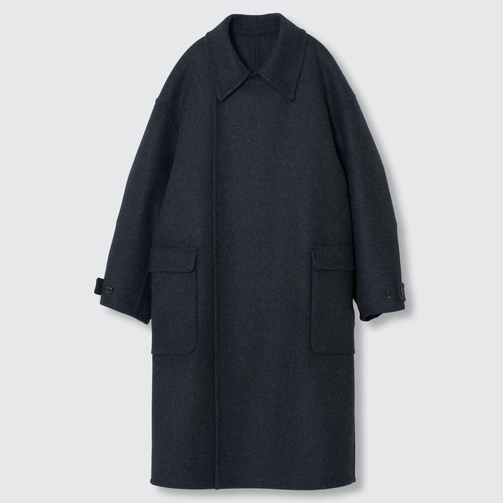 【残り一点】Wool Cashmere Double Breasted Rever Coat