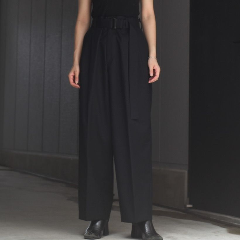 stein - 【残りわずか】Belted Wide Straight Trousers | ACRMTSM