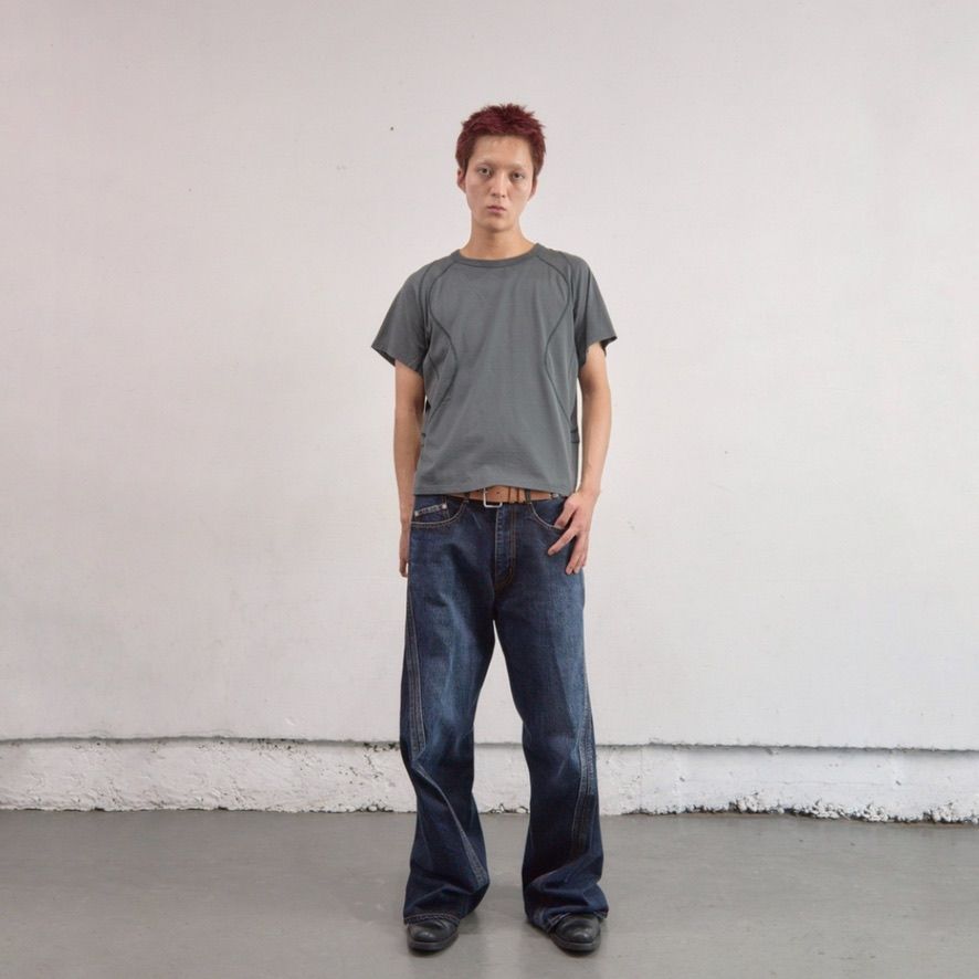 【残りわずか】3D Twisted Wide Leg Jeans