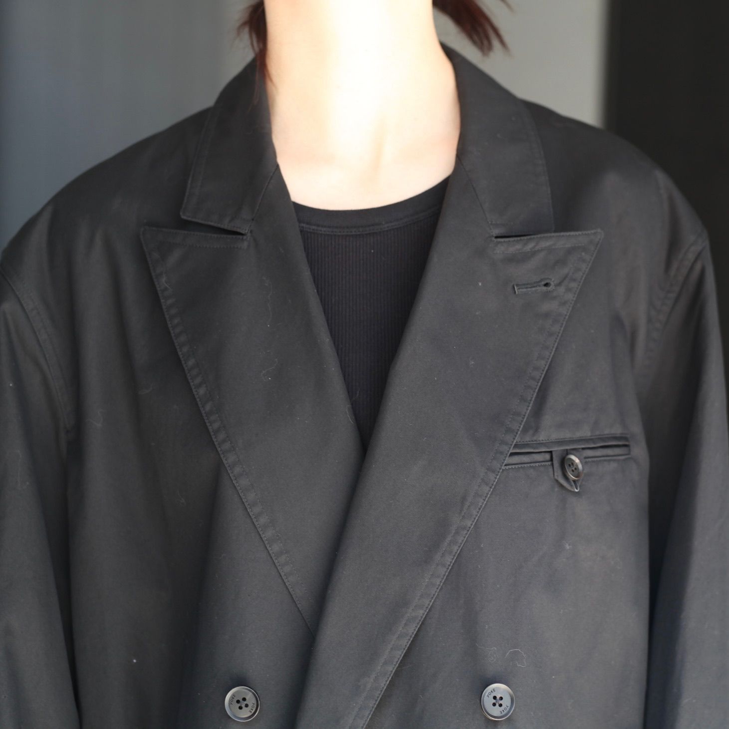 【残り一点】Cotton Gabardine Double Breasted Jacket