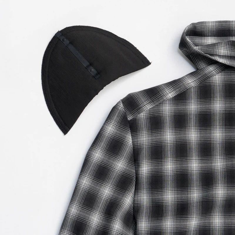 【残り一点】Hoodie Check Shirt