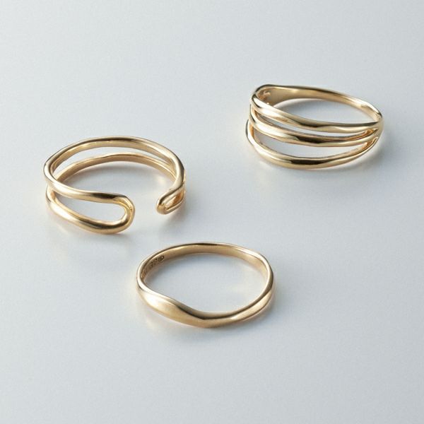 【お取り寄せ注文可能】K10 Narrow Ring_No.3(GOLD)