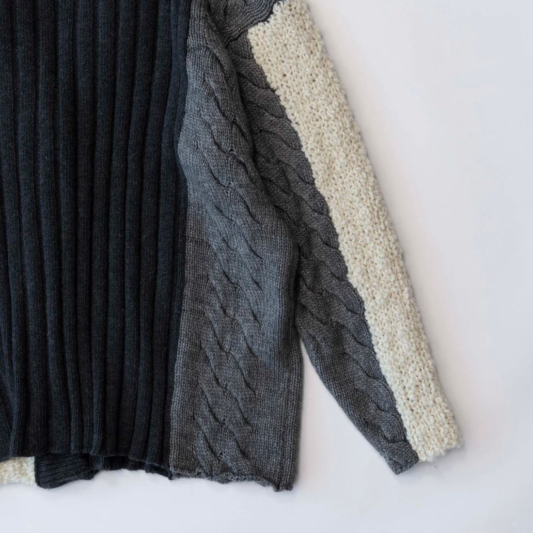 MAISON SPECIAL - 【残り一点】Hand Stitch Multi Combination Knit