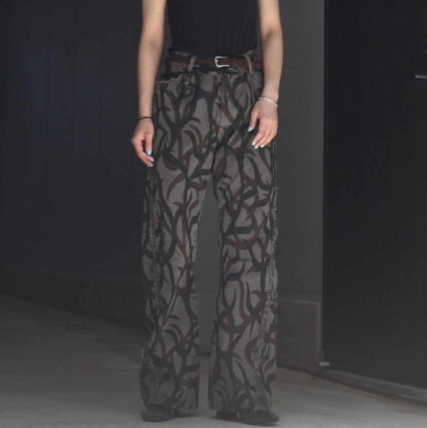 【残り一点】Tribal Camouflage Slash Seam Twist Lot 20746(AGED TWILL)