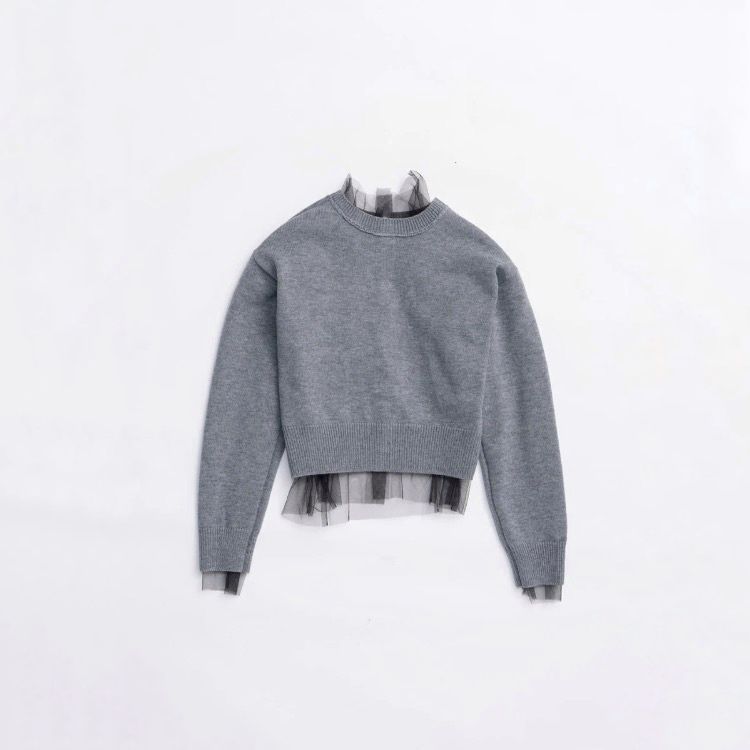 【残り一点】Reversible Tulle Knit Cardigan