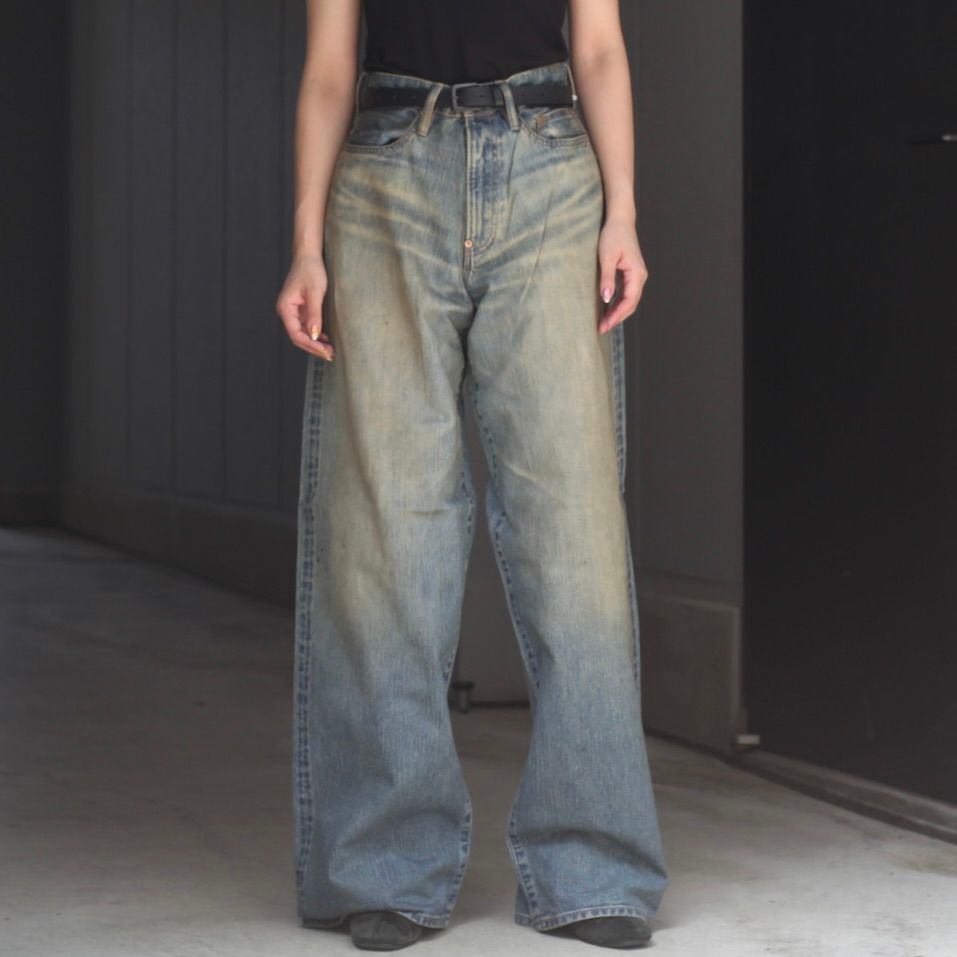 【残り一点】Faded Modern Denim Pants Wide Cut