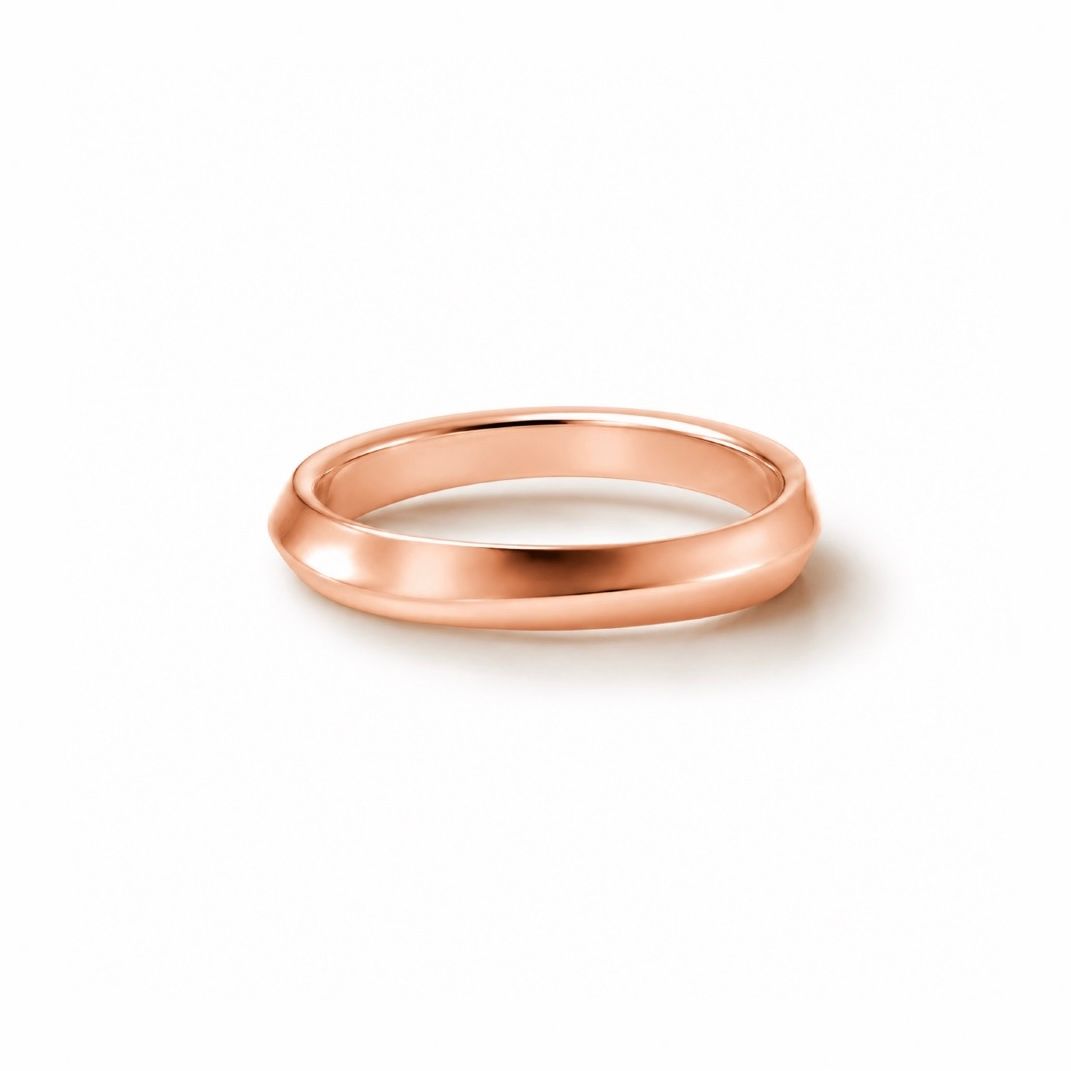 【お取り寄せ注文可能】Wave Ring M(K18 PINK GOLD)