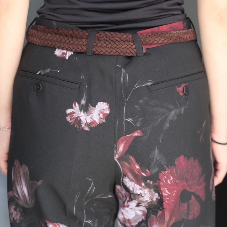 【残り一点】PE Tropical Flower Straight Slacks