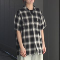 【残り一点】Ombre Check Short Sleeve Shirt