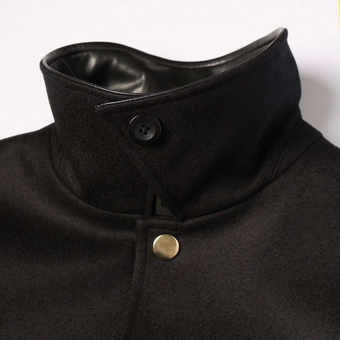 【残り一点】Wool Melton Dot Button Coach Jacket