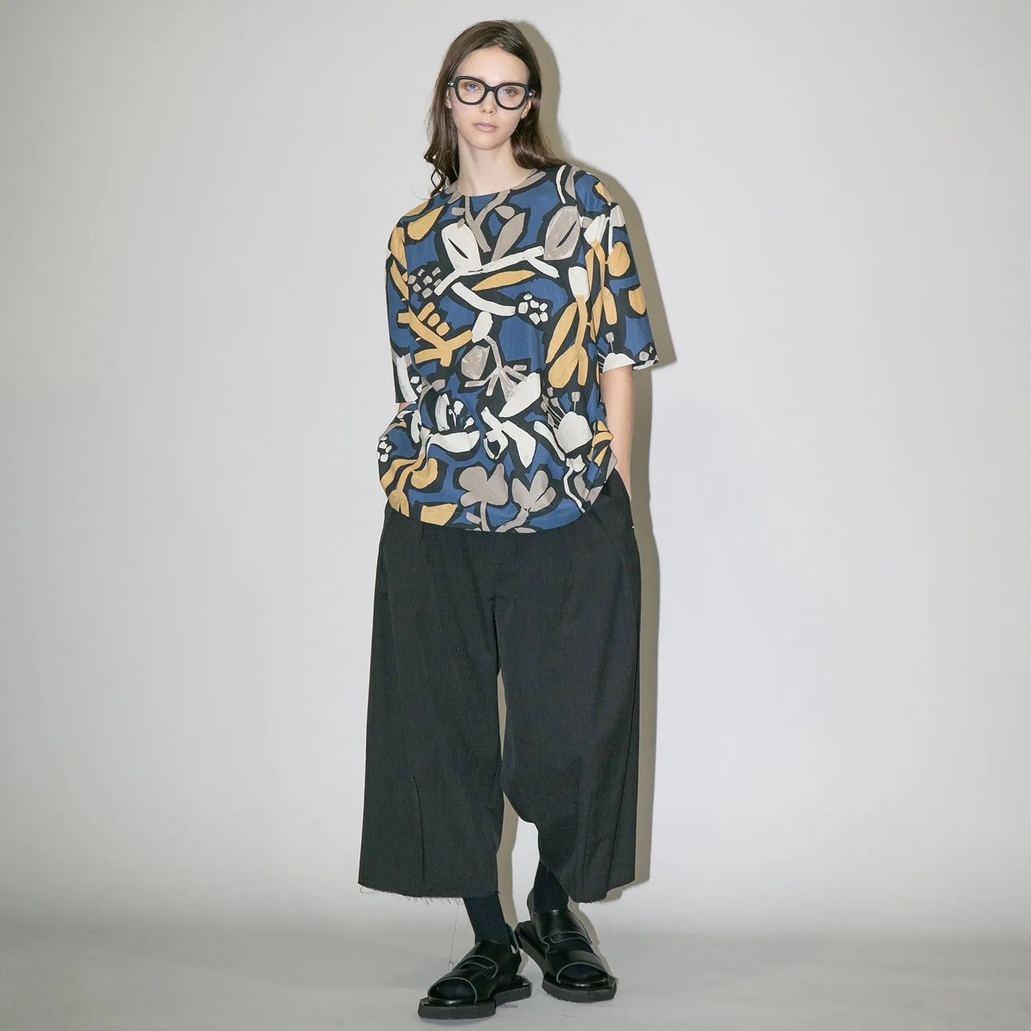 【残り一点】ウォッシャブルツイルワイドパンツ