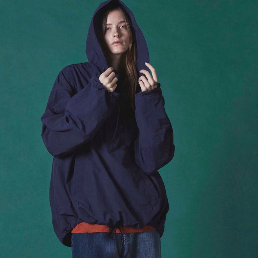 MAISON SPECIAL - 【残り一点】Washed Nylon PO Anorak Hoodie