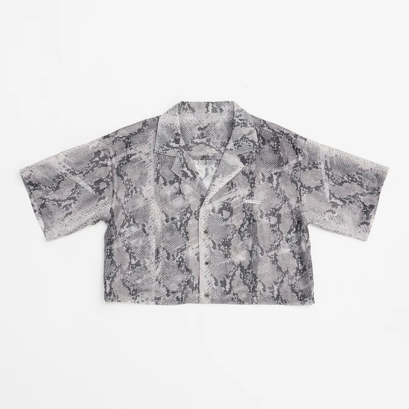 【残り一点】Python Print Sheer Shirt