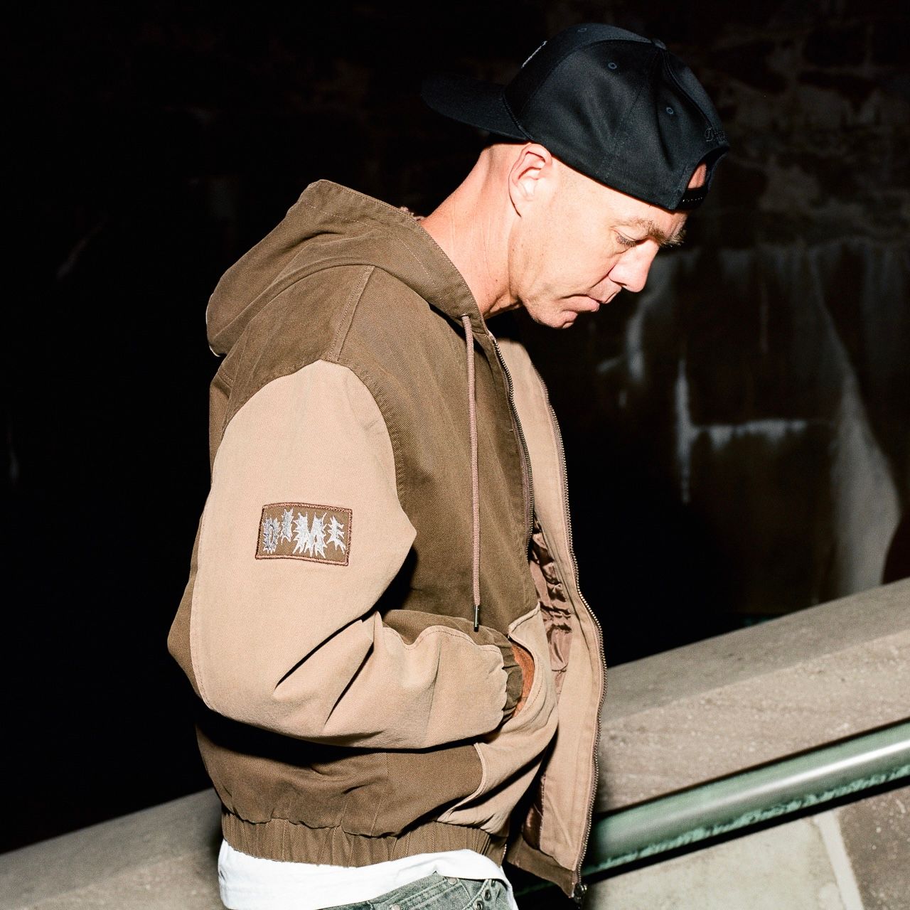 【残り一点】Panel Denim Hooded Bomber