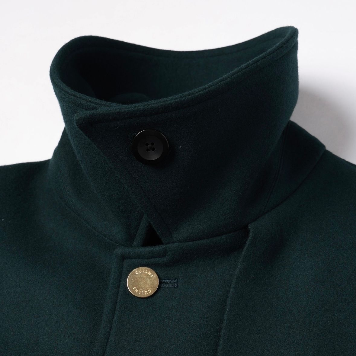 【残り一点】Lamb Wool Melton Layered Long Coat