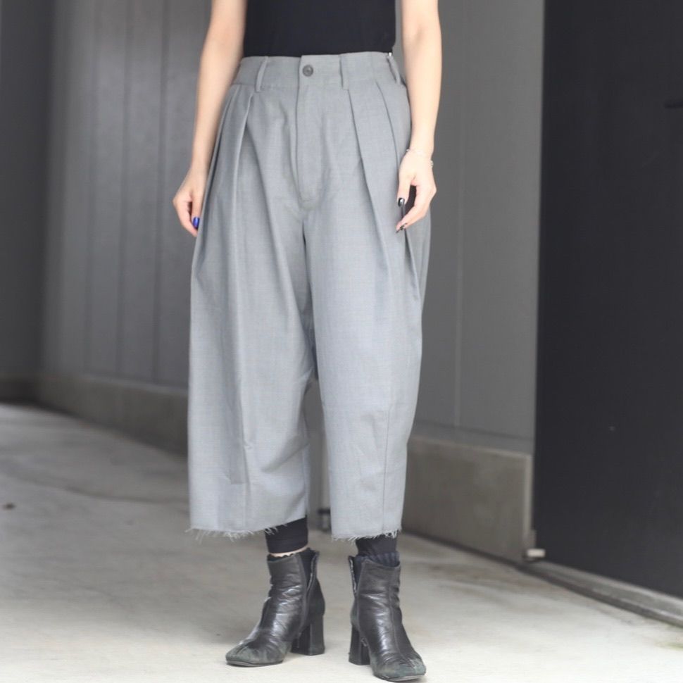 【残り一点】ウォッシャブルツイルワイドパンツ