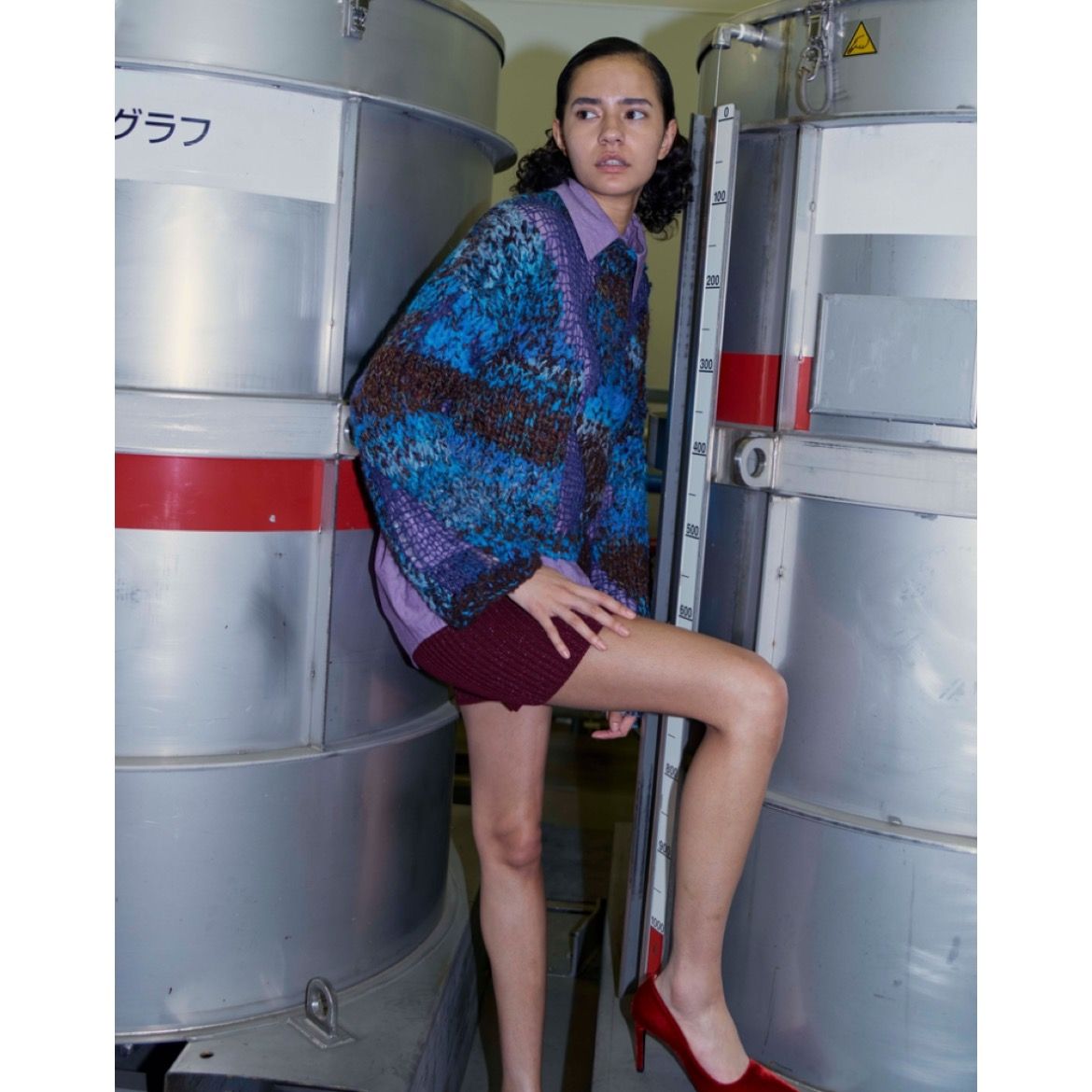 ナウンレス NOUNLESS ミックス ヤーン インターシャ ニット MIX YARN INTARSIA KNIT  【2024 新作】 楽天市場】ナウンレス NOUNLESS ミックス ヤーン インターシャ