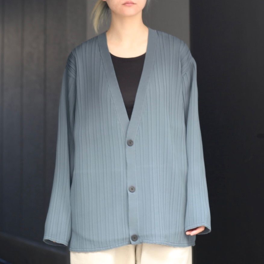 YOKE/ヨーク Pleated Kint Cardiganセットアップ-